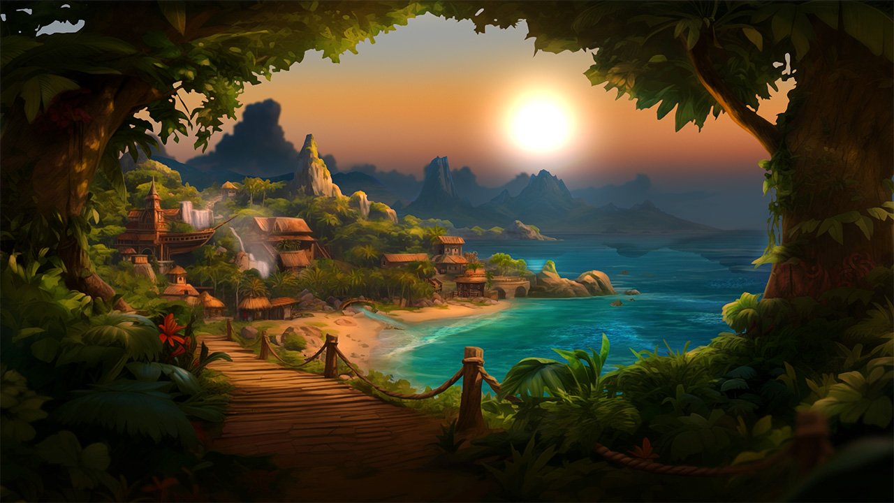 3 Zenithra Jungle - Sunset scene