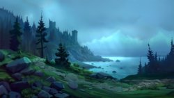 2 Day - Dusk Shore Scene