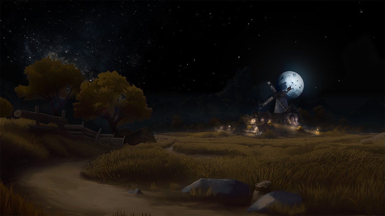 4.1 Night - Goldenridge Farmstead Scene