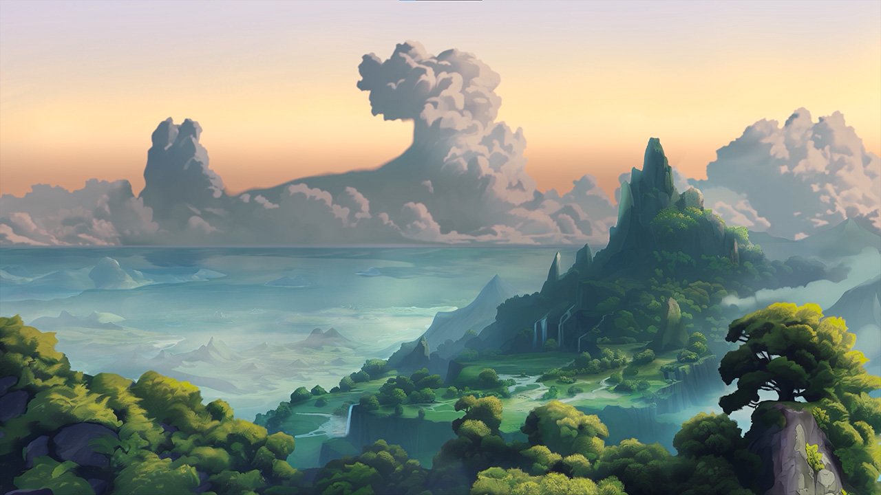 green highlands sunset
